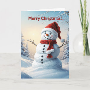 Jul Snögubbe Helgkort