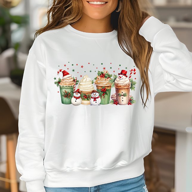 Jul-Snögubbe-kaffejul för kvinnor T Shirt (Skapare uppladdad)