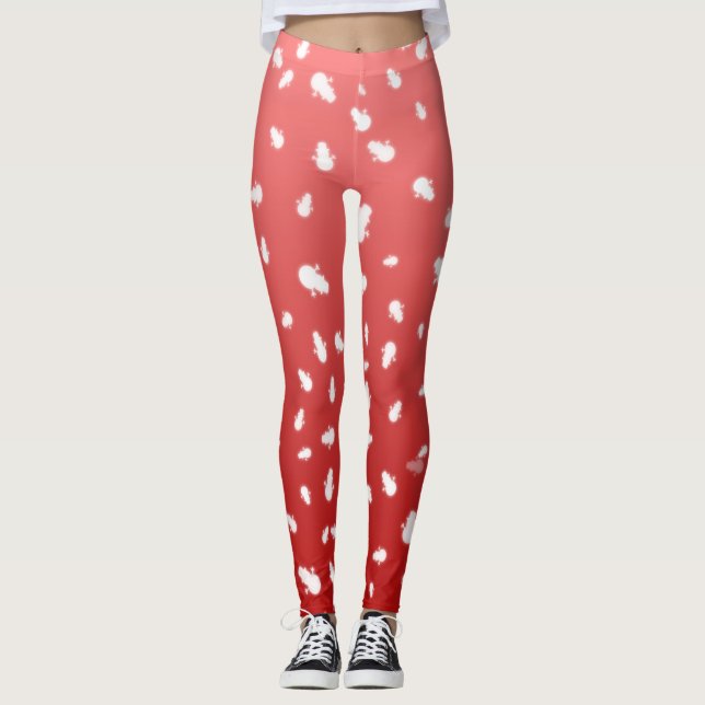 Jul Snögubbe Leggings (Framsida)