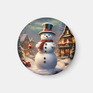 Jul Snögubbe Magnet