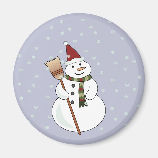 Jul Snögubbe Magnet (Framsidan)