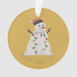 Jul Snögubbe med Fairy Ljus