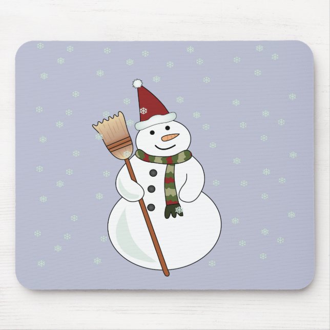 Jul Snögubbe Mousepad Musmatta (Framsidan)