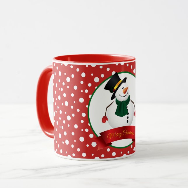 Jul Snögubbe Mugg (Framsida vänster)