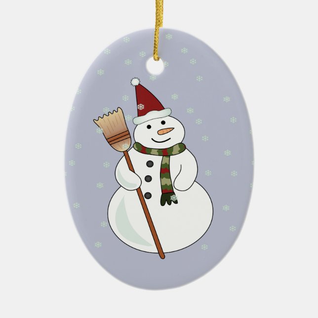 Jul Snögubbe Ornament (Framsidan)