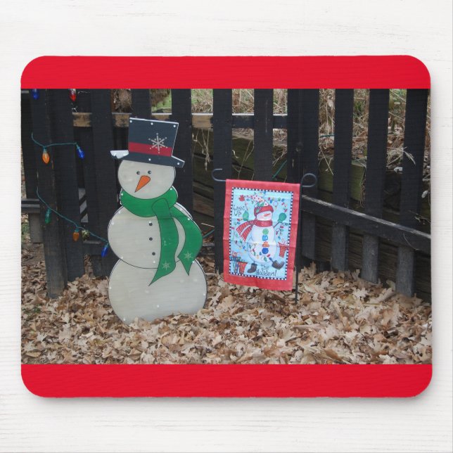 Jul Snögubbe på gården Musmatta (Framsidan)