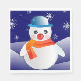 Jul Snögubbe Pappersservett