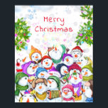 Jul Snögubbe Poster<br><div class="desc">Julen Poster med Lycklig Snowmans God jul Party Funny Teckning Tecknad Firande/Snögubbear - eller Välj/lägg till din unika text/teckensnitt/Poster - Gör din Dekorationerna juldekorgåva - Ändra storlek och flytta eller ta bort Färg/bild med anpassning Speciellare! - Teckning och MJÖLKS utformning. Du kan också överföra mina designers till fler än 1...</div>