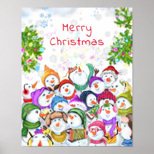 Jul Snögubbe Poster