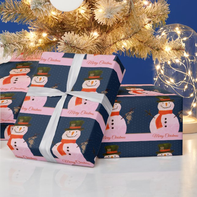 Jul Snögubbe Presentpapper (Helgdagar)