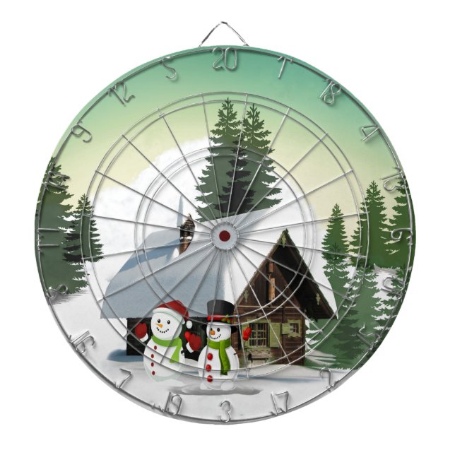 Jul Snögubbe Scene Piltavla (Framsidan)