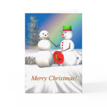 Jul Snögubbe Skapar en vän