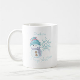Jul Snögubbe Snowflake Cute Coffee Mugg