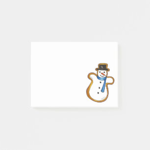 Jul Snögubbe Sugar Cookie Helgdag Hanukkah Post-it Block