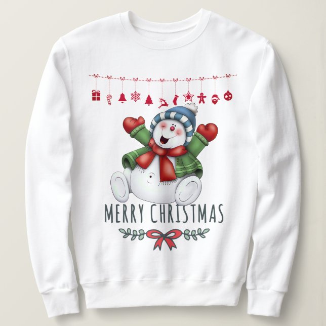 Jul Snögubbe T Shirt (Design framsida)