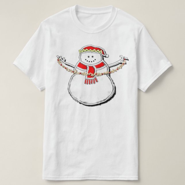 Jul Snögubbe T Shirt (Design framsida)