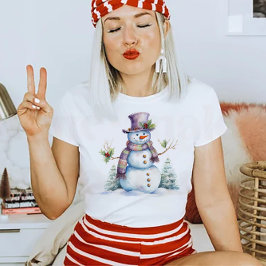 Jul Snögubbe T Shirt