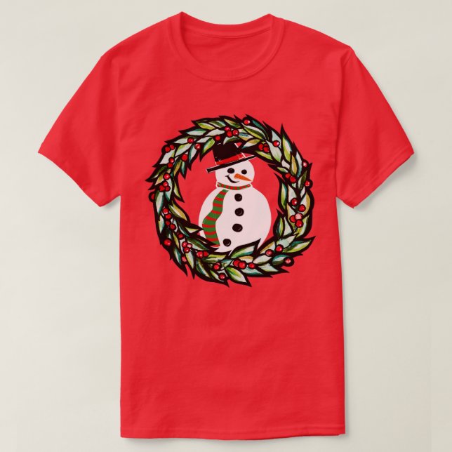 Jul Snögubbe T Shirt (Design framsida)