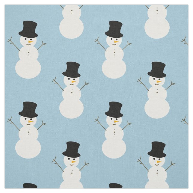 Jul Snögubbe Tyg (Provkarta)