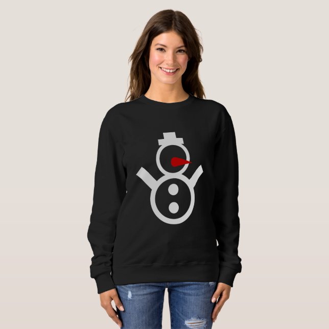 Jul Snögubbe Winter Festive Hoodie - Julafton T Shirt (Hel framsida)