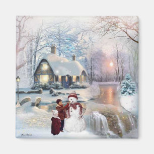 Jul Snögubbe Winter Wonderland Magnet