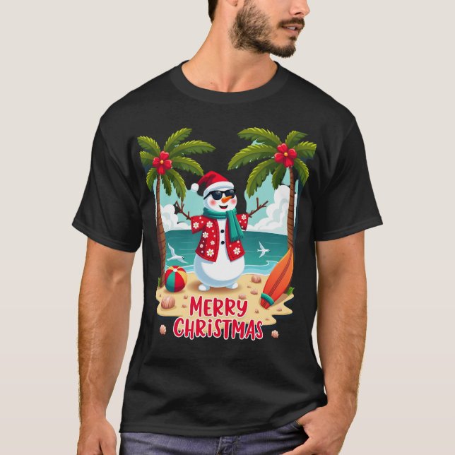 jul Snöman (2) T Shirt (Framsida)