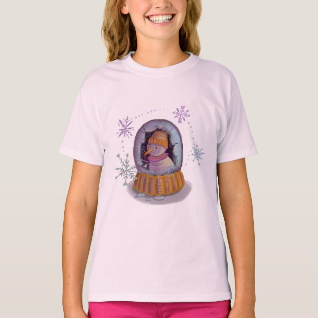 jul snöman t shirt (Framsida)