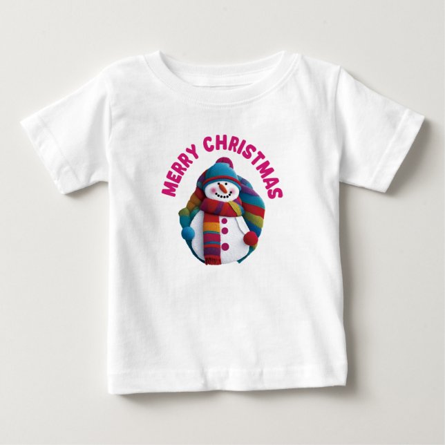 Jul Snöman T Shirt (Framsida)