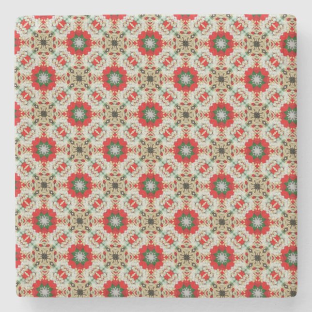 Jul Snöre Mönster Underlägg Sten (Framsidan)