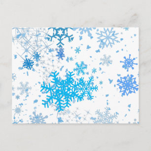 Jul Snowfall Helg Vykort