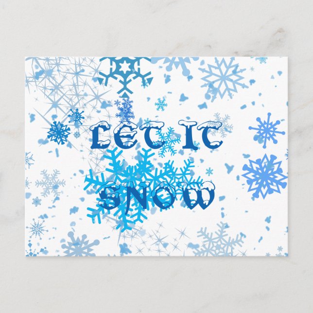 Jul Snowfall Helg Vykort (Framsida)