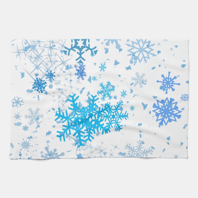 Jul Snowfall Kökshandduk (Horisontell)