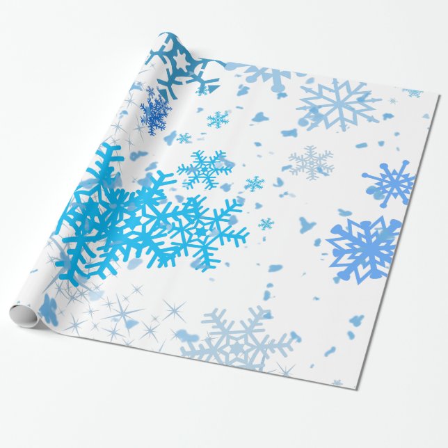 Jul Snowfall Presentpapper (Utrullad)