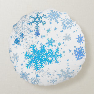 Jul Snowfall Rund Kudde