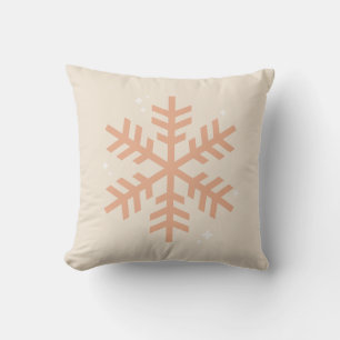 Jul Snowflake Beige Kudde