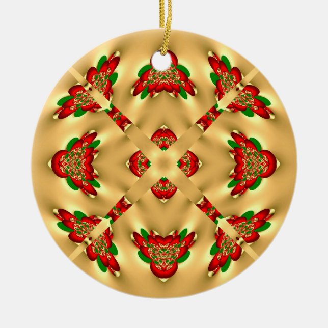 Jul Snowflake Julgransprydnad Keramik (Framsidan)