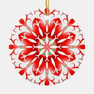 Jul Snowflake Julgransprydnad Keramik