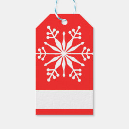 Jul Snowflake Mönster. Gift Märkre Presentetikett