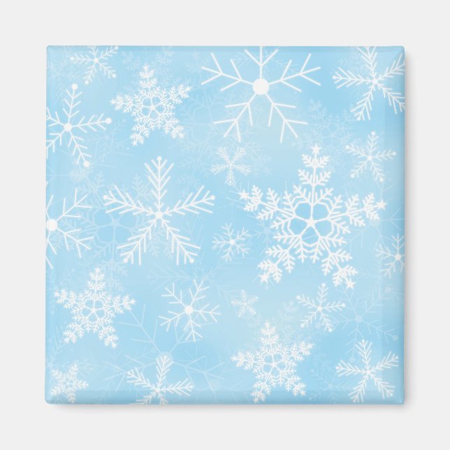 Jul Snowflake Mönster Magnet (Framsidan)