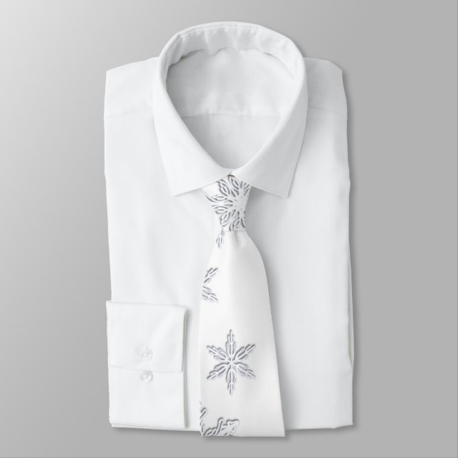 Jul Snowflake Necktie Slips (Bunden)