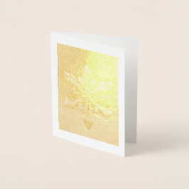 Jul Snowflake Ornament ... guld-folie Folierat Kort