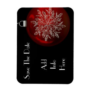 Jul Snowflake Spara datum magneter