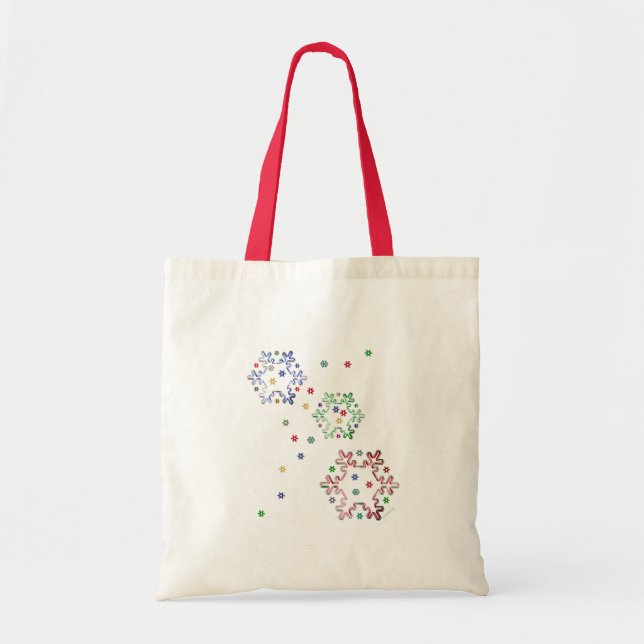 Jul Snowflake Stars Tygkasse (Framsidan)