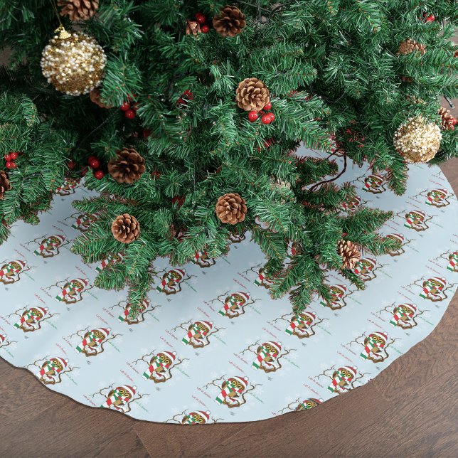 Jul Snowflake Uggla Julgransmatta Borstad Polyester (Skapare uppladdad)