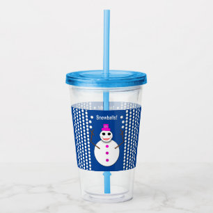 Jul SnowLady Juggling Snowbony Funny Take Away Mugg