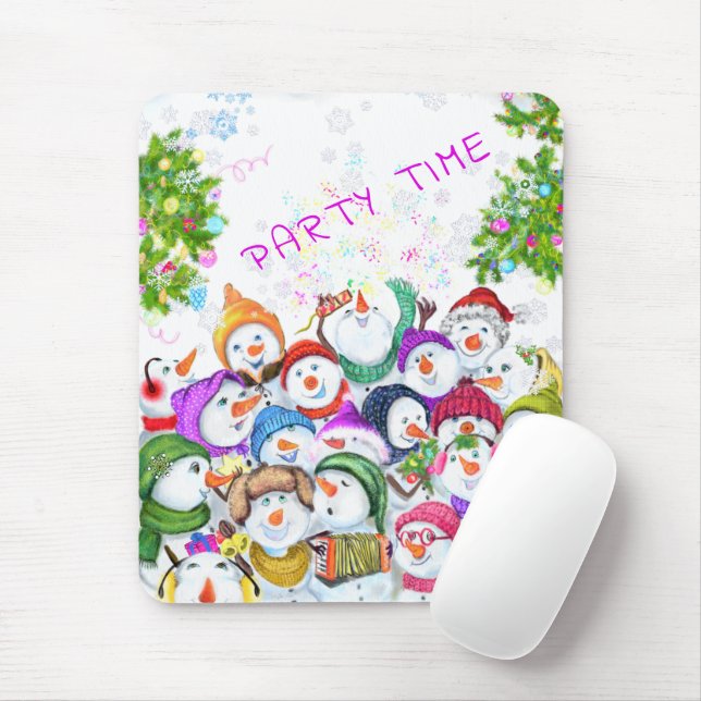 Jul Snowmans Mouse Pad Musmatta (Med mus)