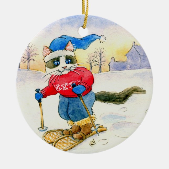 Jul Snowshoe Cat Winter ornament (Framsidan)
