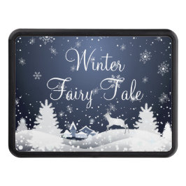 Jul Snowy Fairy Tale Fantasy Forest Dragkroksskydd