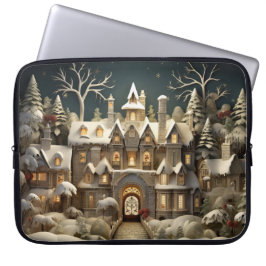 Jul Snowy Manor Storybook Wonderland Laptop Fodral