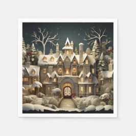 Jul Snowy Manor Storybook Wonderland Pappersservett